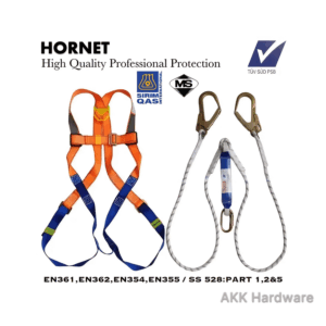Full Body Harness C/W Double Lanyard *SIRIM* Hornet