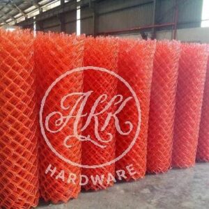 CHAIN LINK FENCE ORANGE